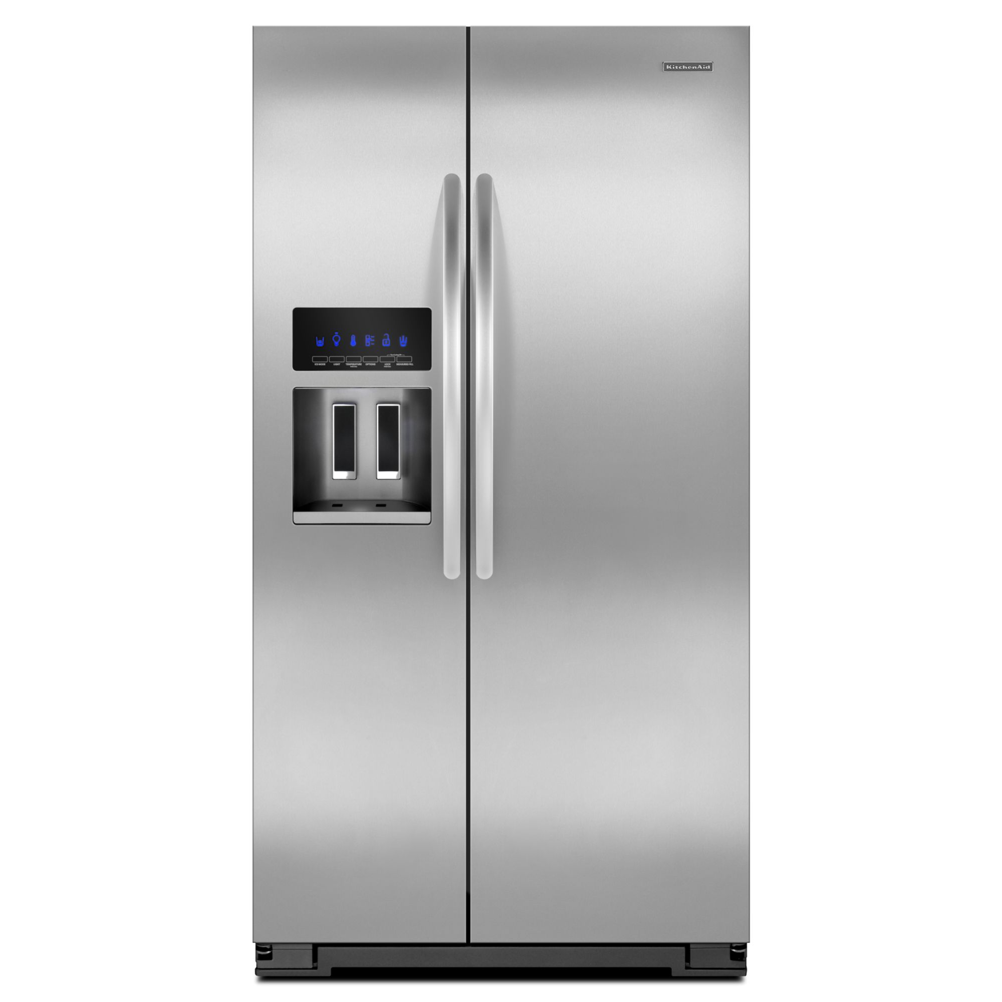KitchenAid 26.4 cu. ft. Side-by-Side Refrigerator - Monochromatic Stainless Steel at Sears.com