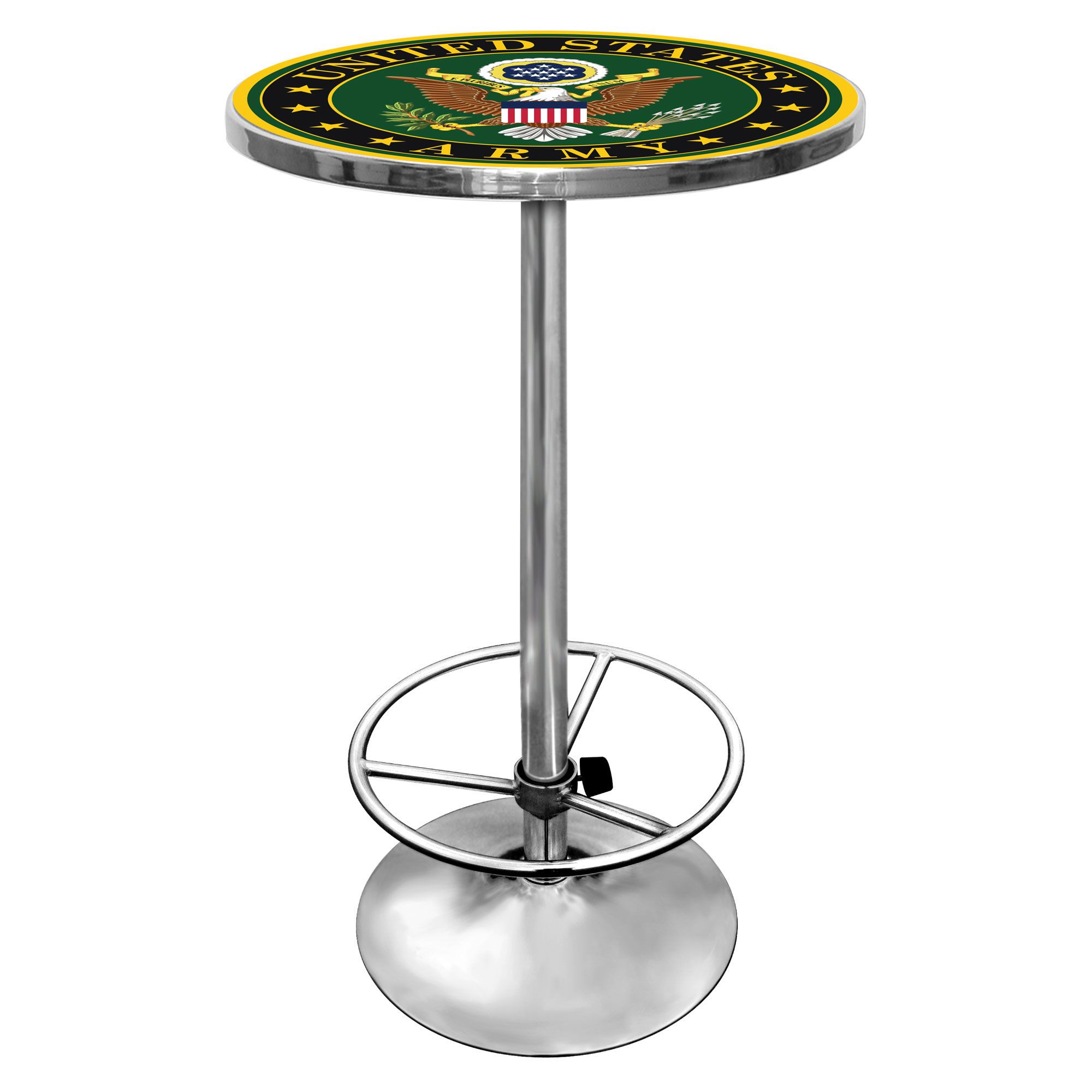 U.S. Army Symbol Chrome Pub Table at Kmart.com