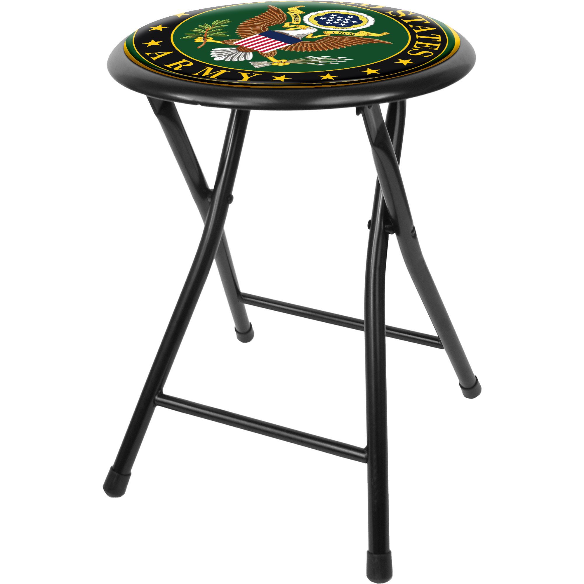 U.S. Army Symbol 18 Inch Folding Stool - Black at Kmart.com