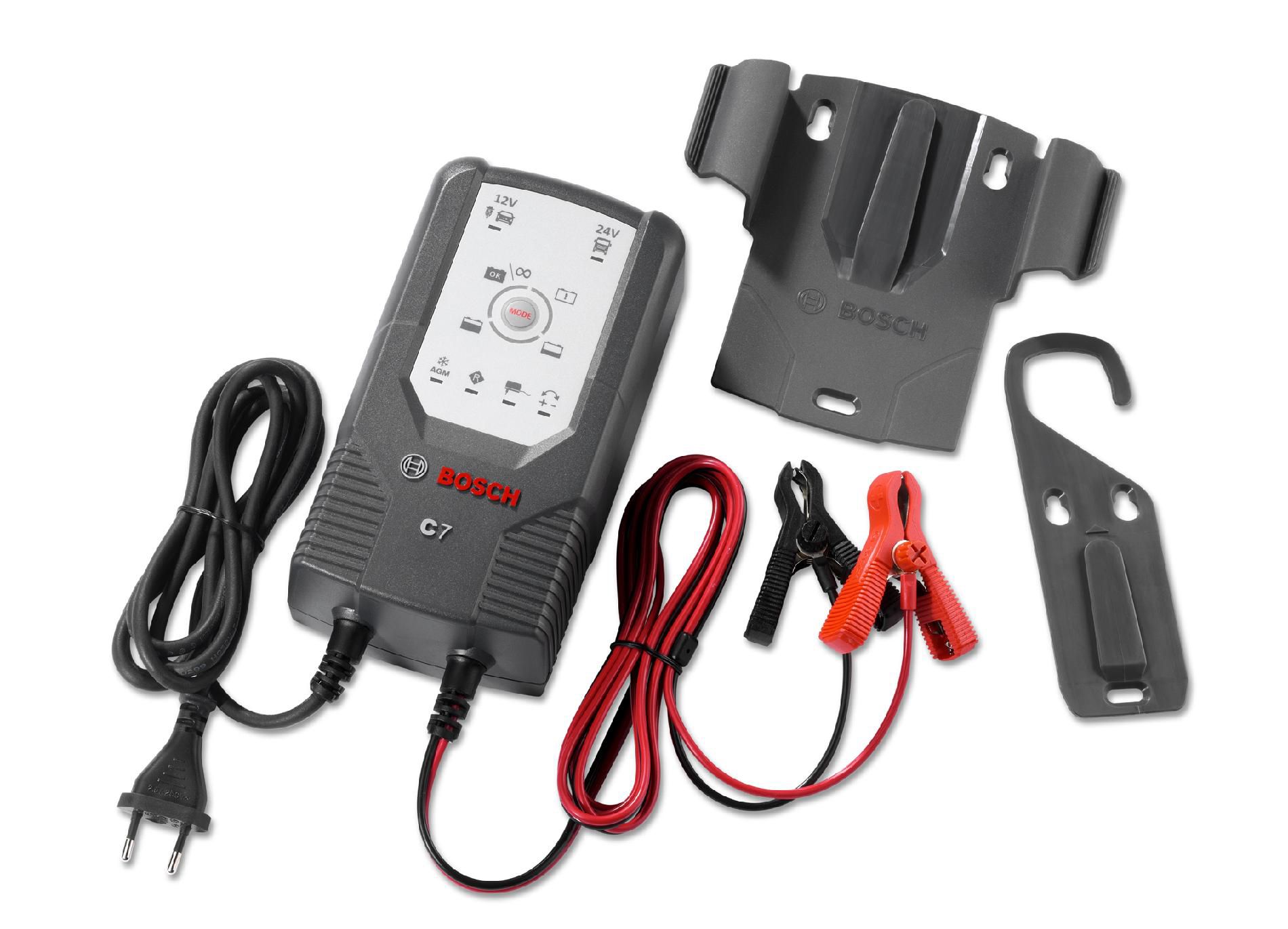 Bosch C7 12V and 24V Most-Advanced, Fully Automatic 6-Mode Battery Charger and Maintainer                                        at mygofer.com