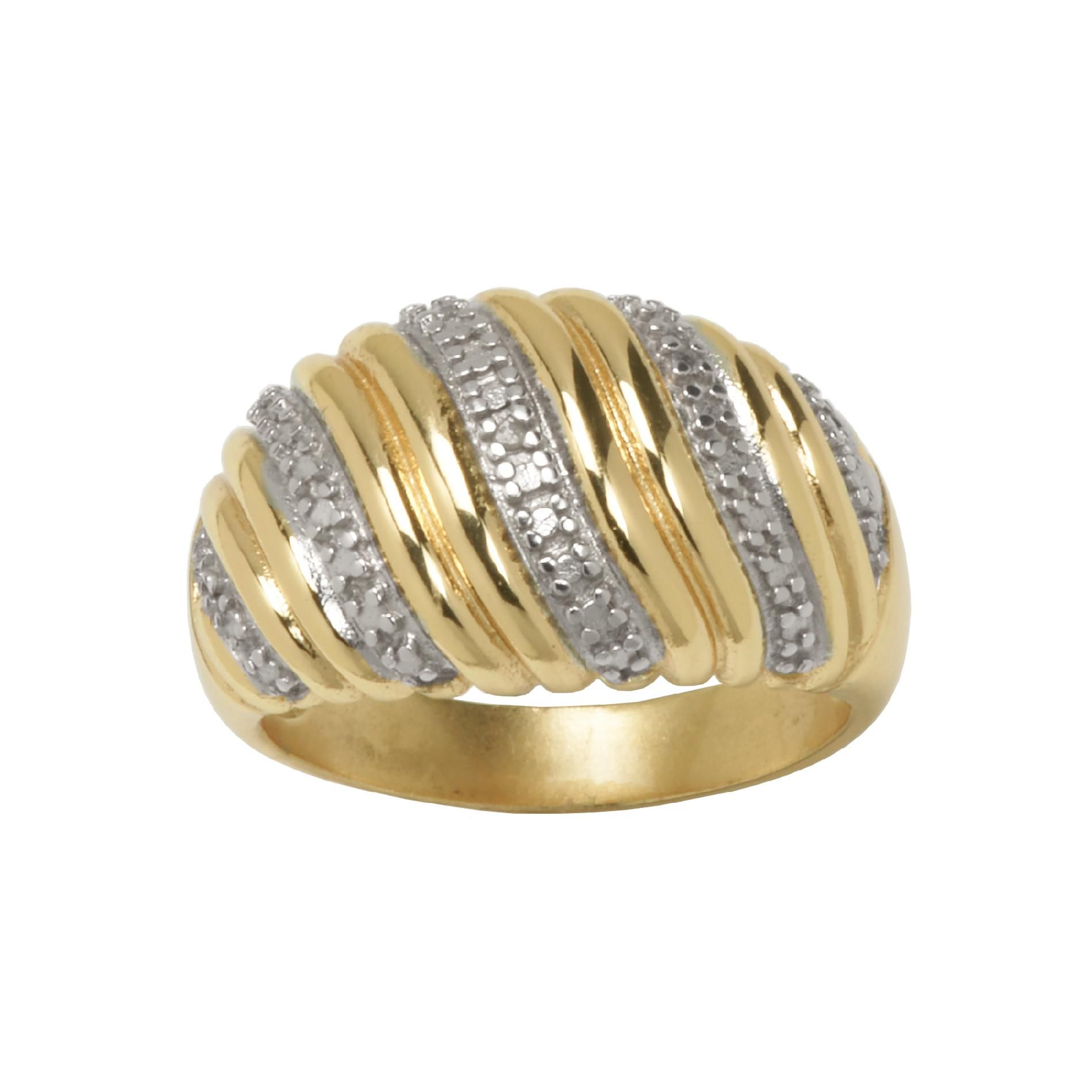   18k and Sterling Silver Diamond Accent Ring at Kmart.com