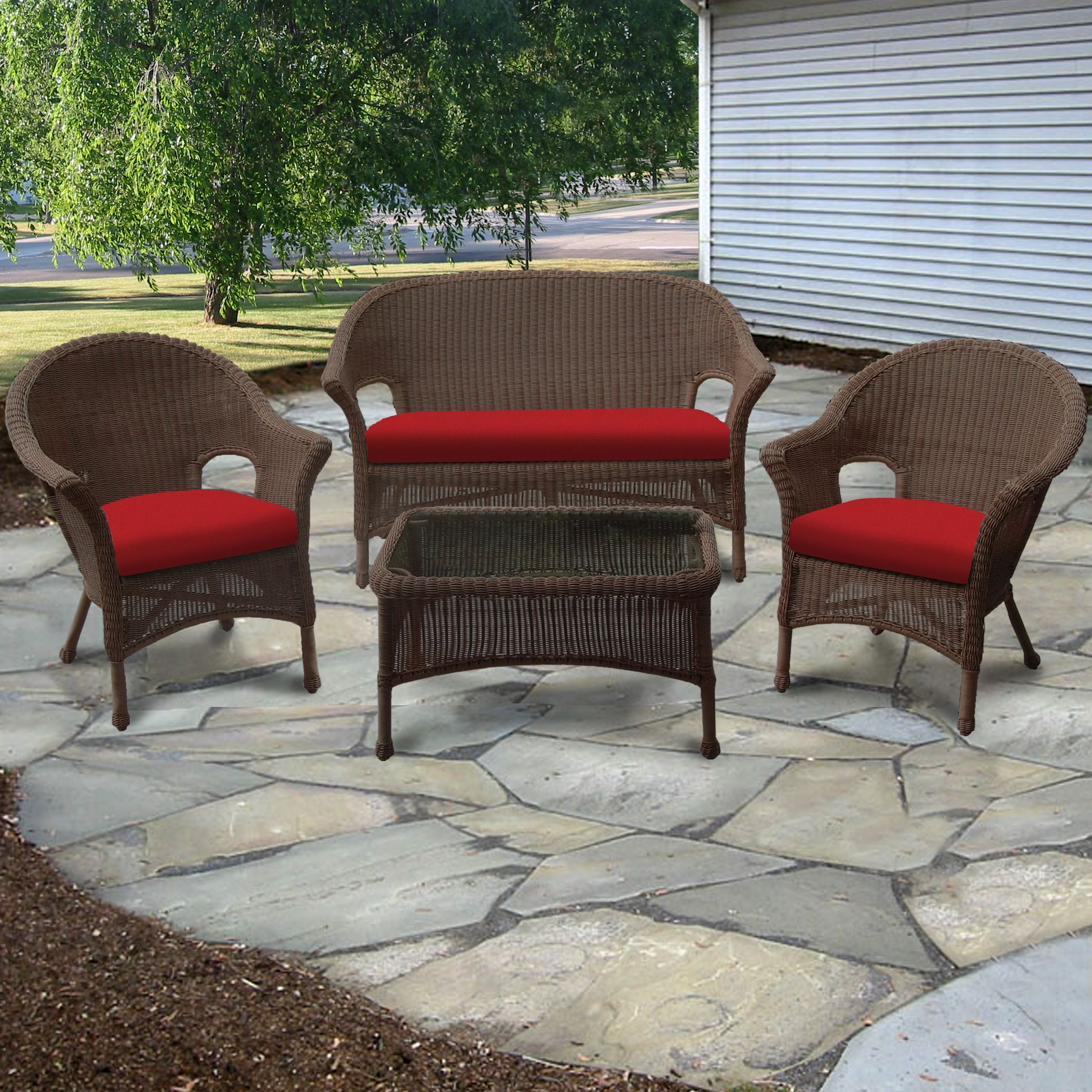 Chicago Wicker Naples 4 PC Seating Group at Kmart.com