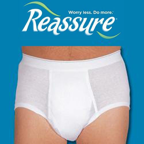 Reassure Men's Brief  44-45", 6 pairs at Kmart.com