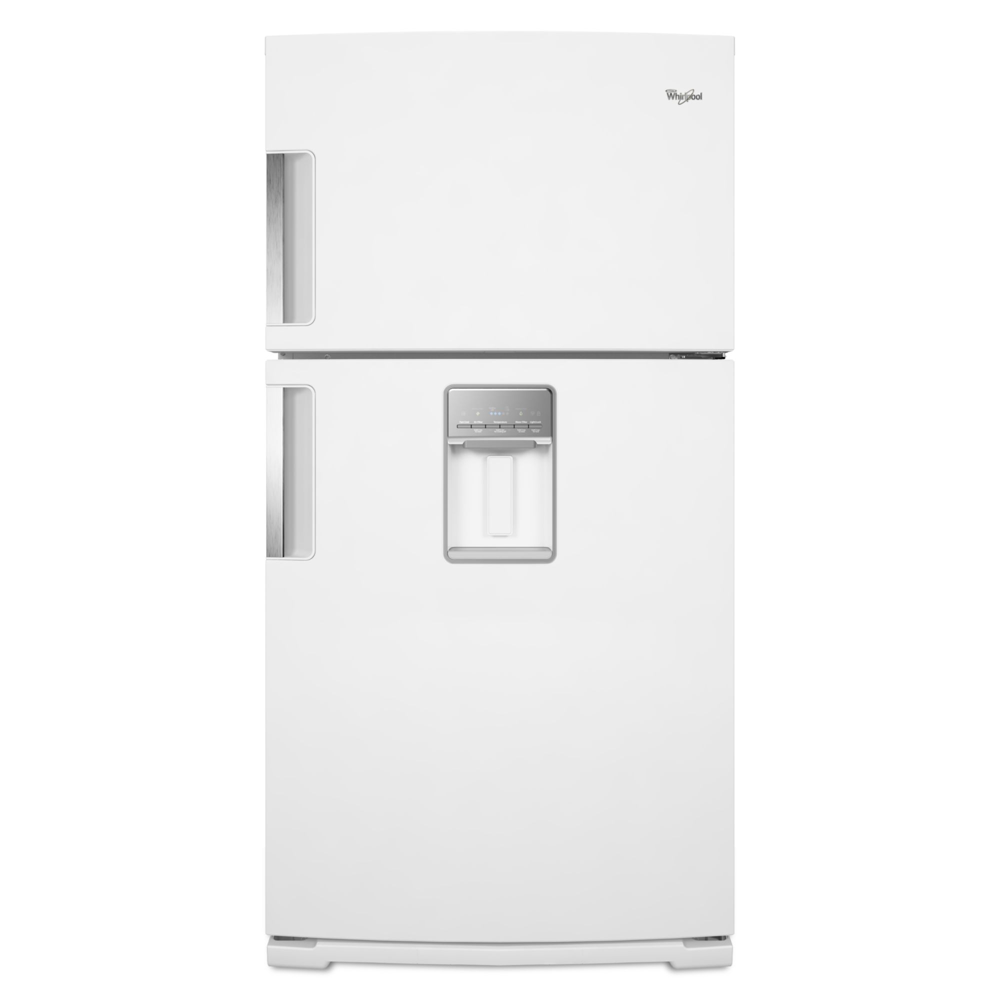 Whirlpool 21.1 cu. ft. Top-Freezer Refrigerator w/ Exterior Water Dispenser - White
