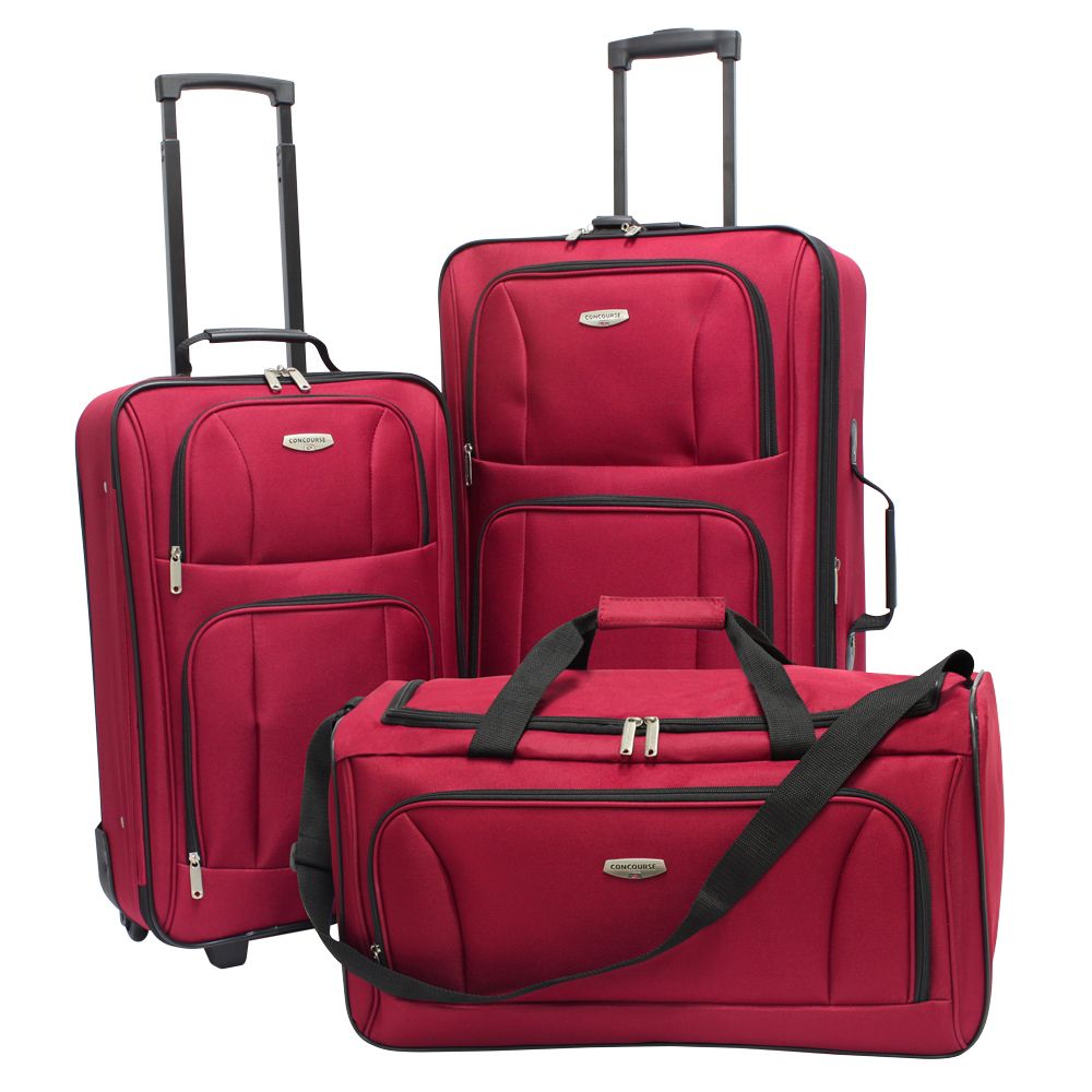 Southfield 3 Piece Luggage Set Red: A Complete Collection from Kmart