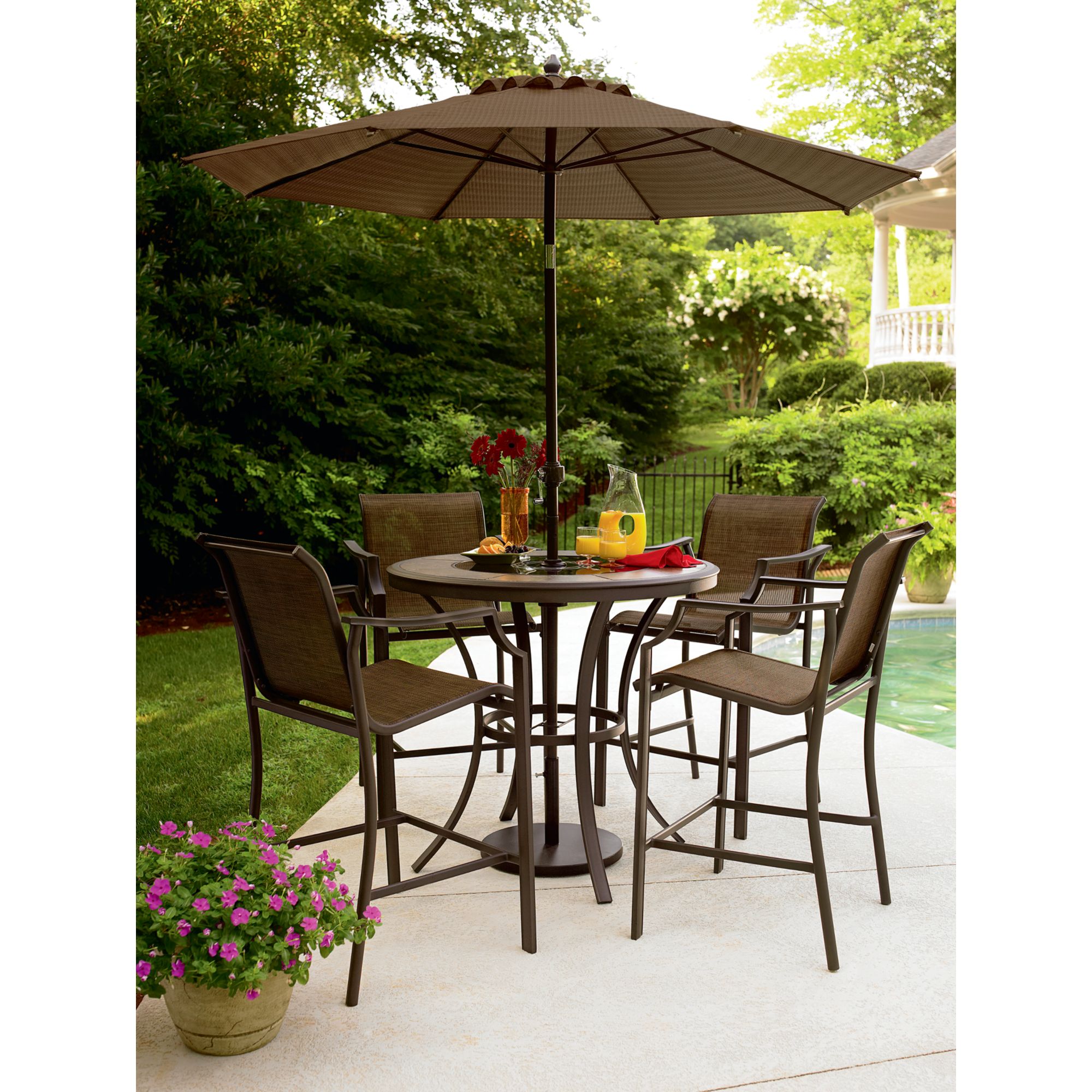 Garden Oasis Cooper Lighted High Dining Table