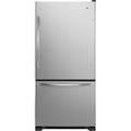 21.9 cu. ft. Single Door Bottom Freezer Refrigerator - Stainless Steel
