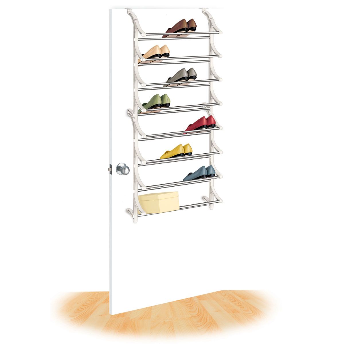 Lynk&reg; 24 Pair Over Door Shoe Rack at mygofer.com
