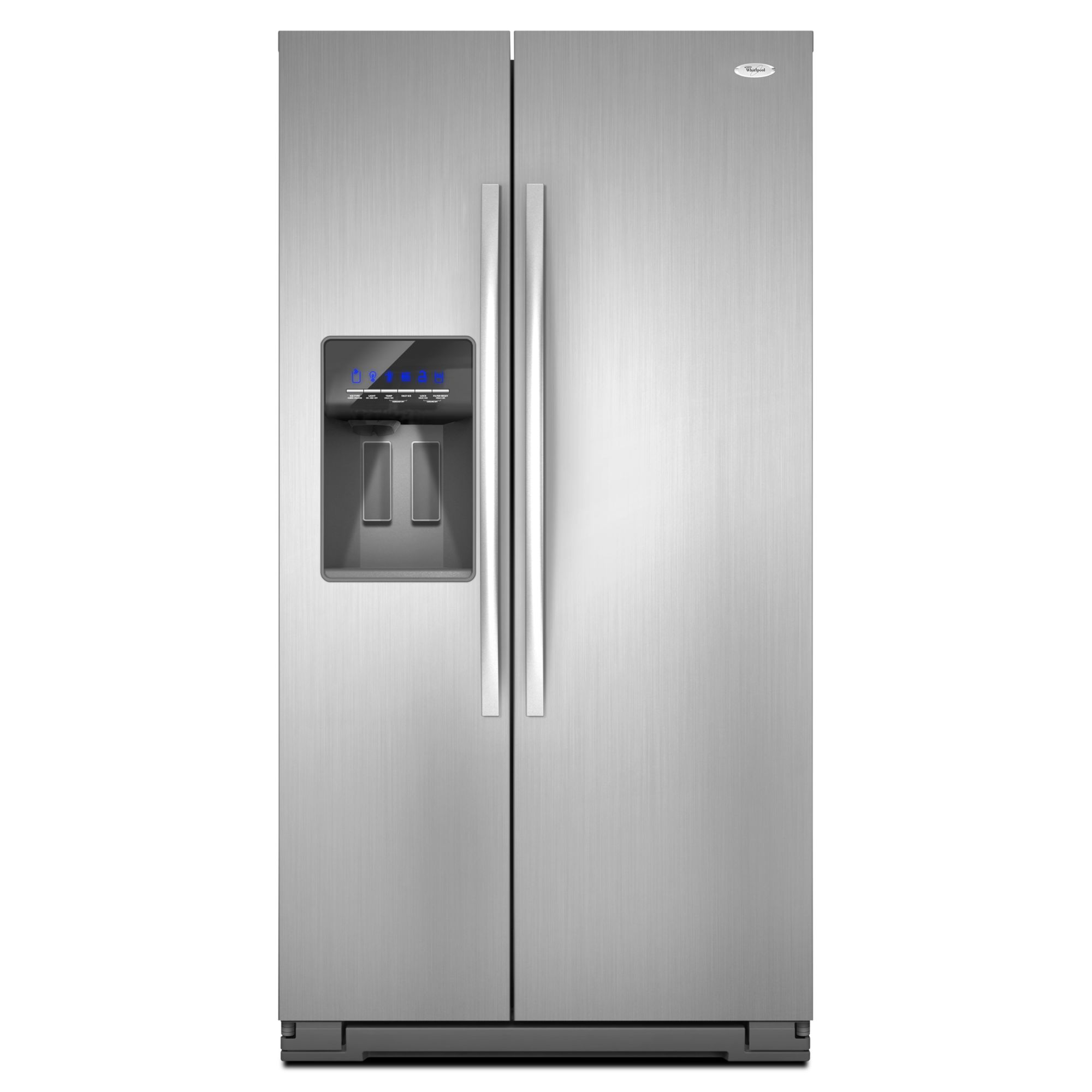 Whirlpool 26.4 cu. ft. Side-by-Side Refrigerator Stainless Look Metallic