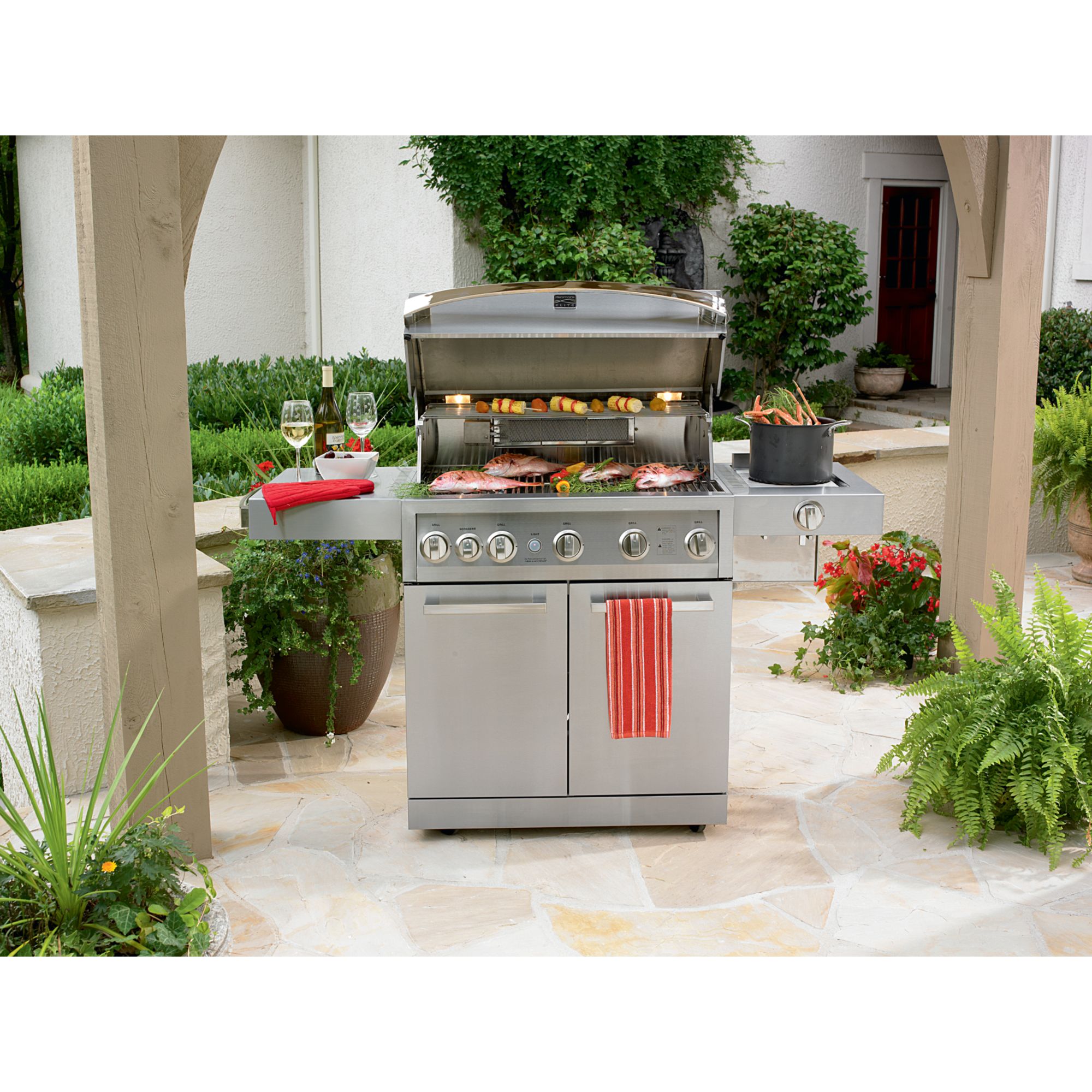 Kenmore Elite 5burner Stainless Steel Gas Grill Skalia