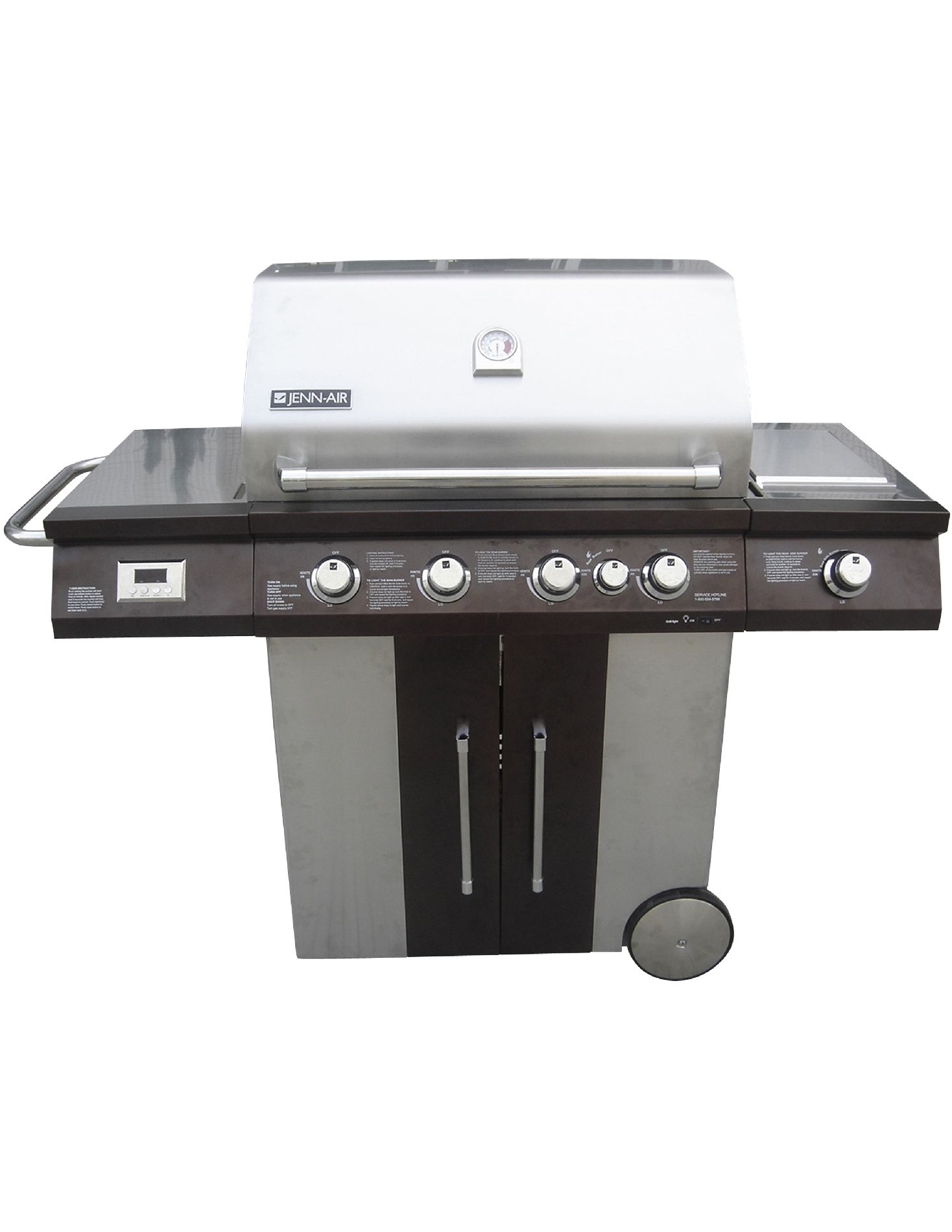 JennAir 4Burner with Rotisserie burner and Searing Side Burner Shop