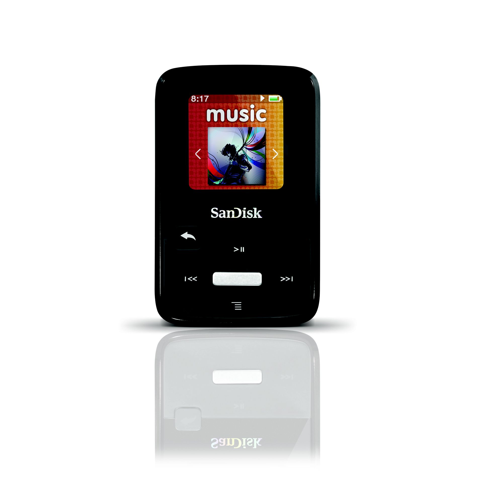 SanDisk SANSA Clip Zip MP3 Player, 4GB Black 1 person