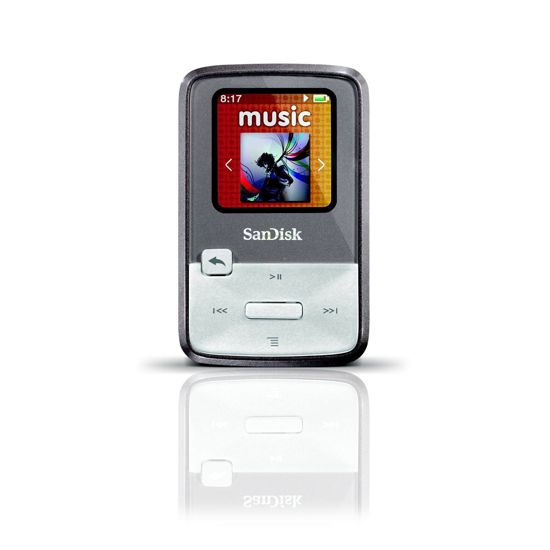 SanDisk SANSA Clip Zip MP3 Player, 8GB Grey