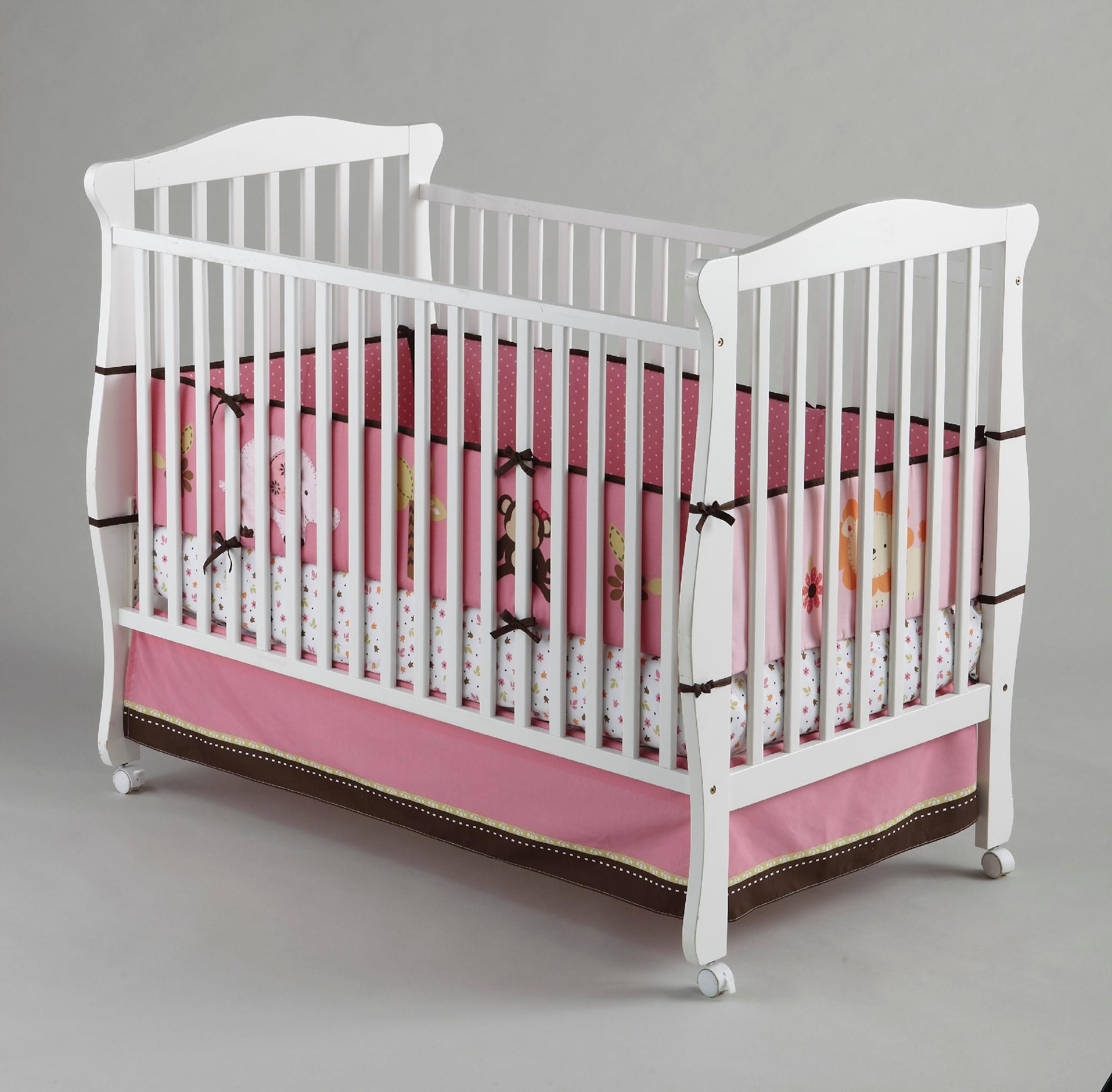 NoJo Newborn Girls Raspberry Jungle Four-Piece Crib Bumper Set at Kmart.com