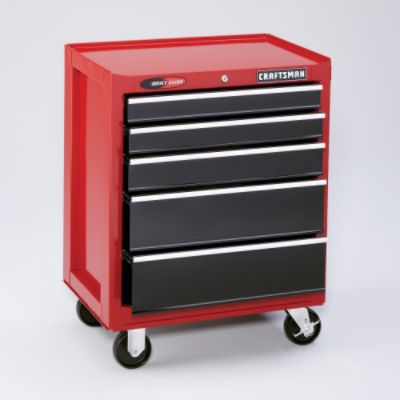 Craftsman-11 Drawer, 26 in. Combo - Red/Black  - Each Item Sold Separately