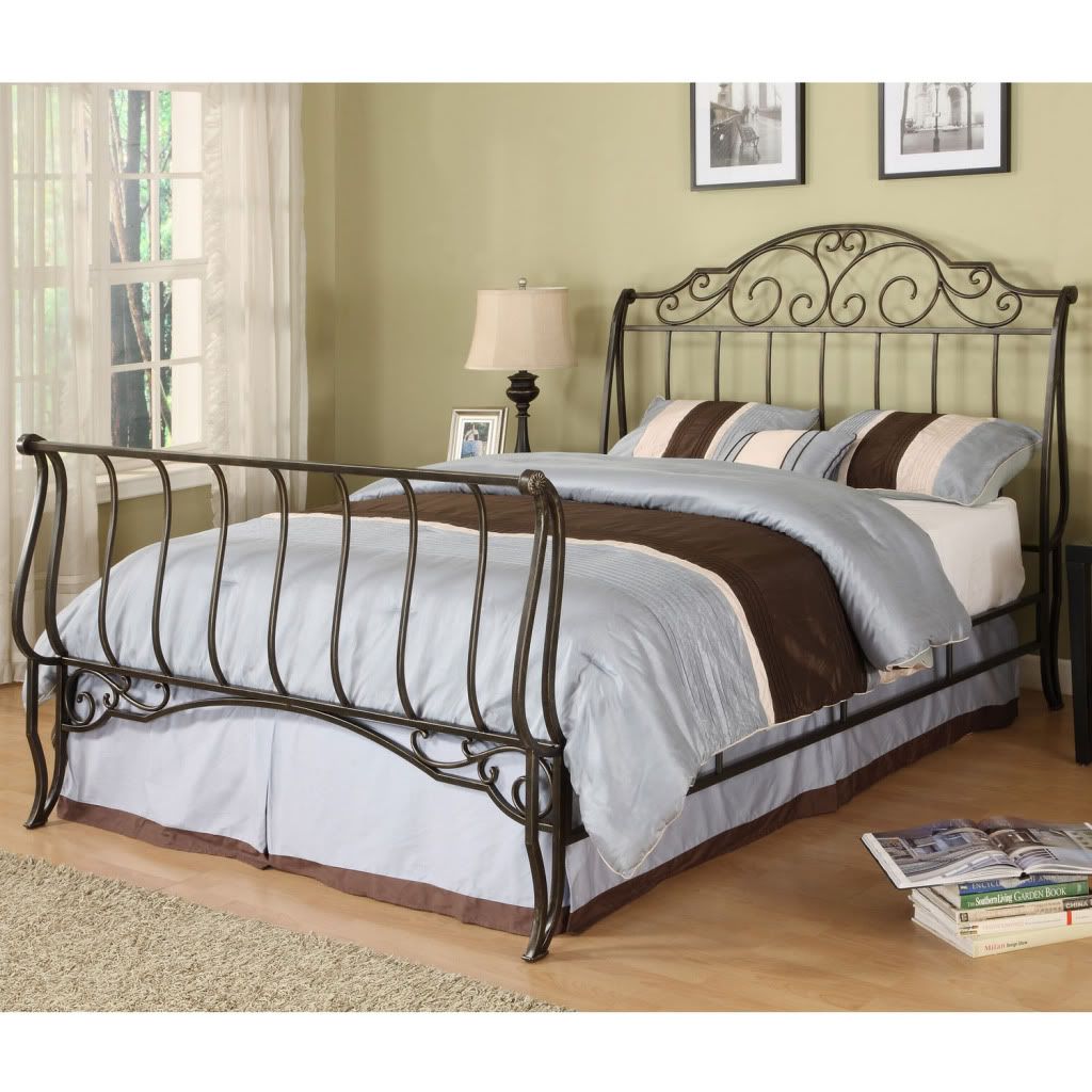 Oxford Creek Full-size Metal Sleigh Bed at Kmart.com