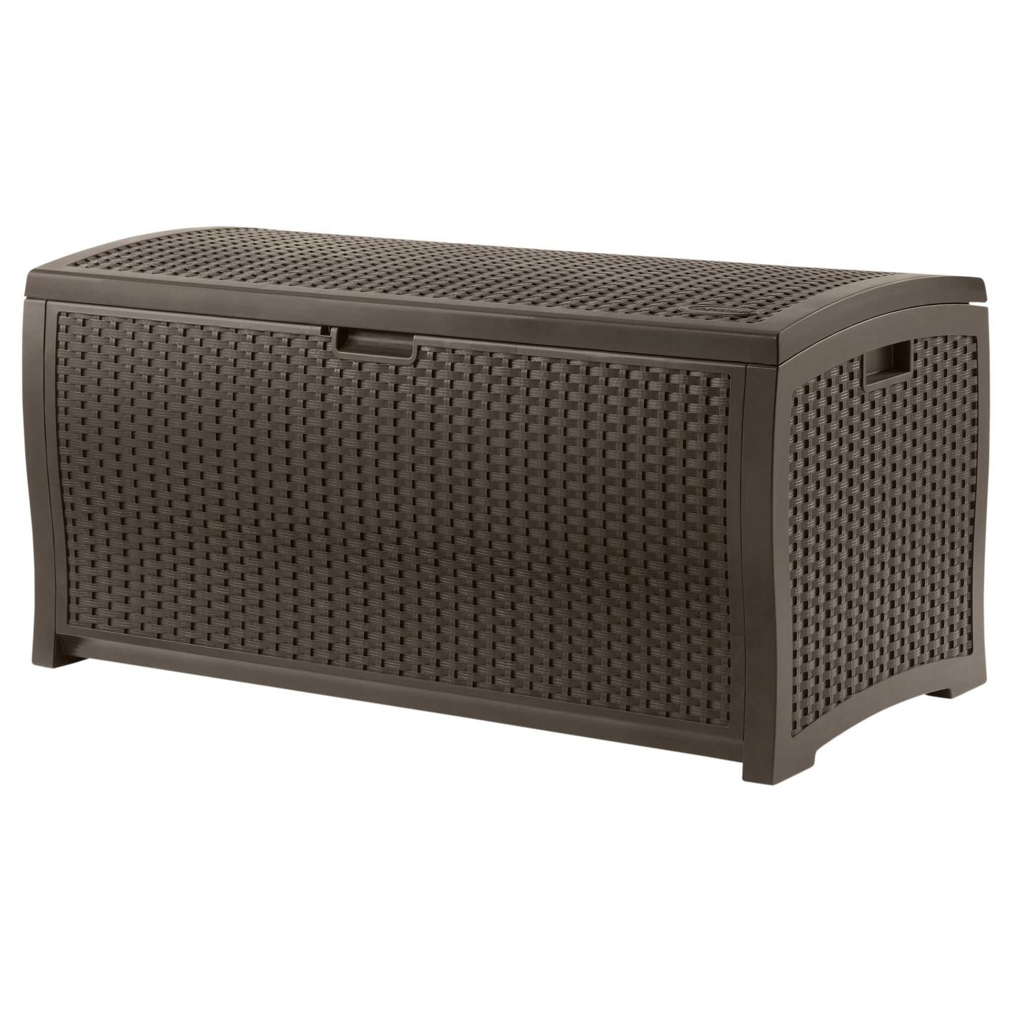 Suncast 
						99 Gallon Resin Wicker Deck Box