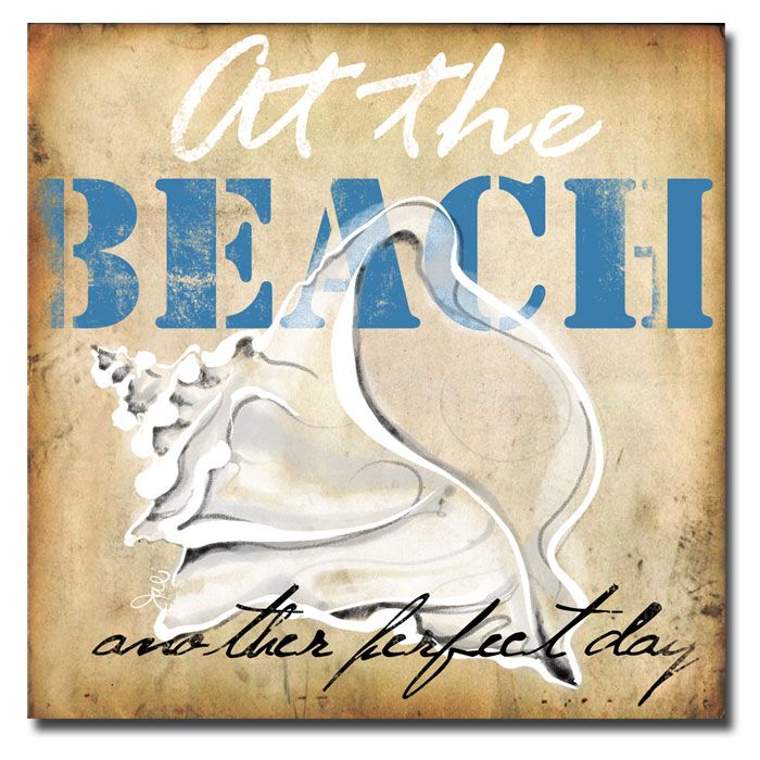 Trademark Art "At the Beach" Canvas Art by Working Girls Design