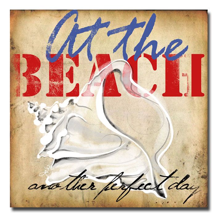 Trademark Art "At the Beach II" Canvas Art by Working Girls Design