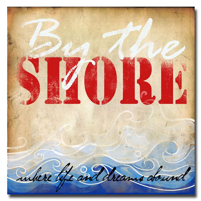 Trademark Art "By the Shore II" Canvas Art by Working Girls Design