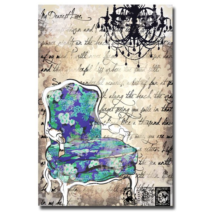 Trademark Art "Chair" Canvas Art by Working Girls Design