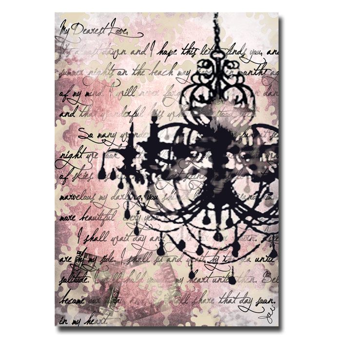 Trademark Art "Chandelier" Canvas Art by Working Girls Design