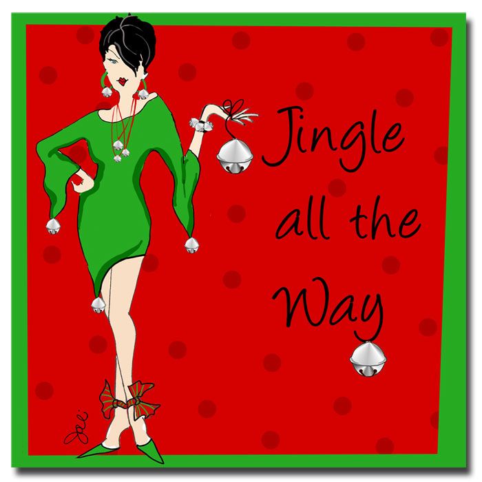 Trademark Art "Jingle" Canvas Art by Working Girls Design