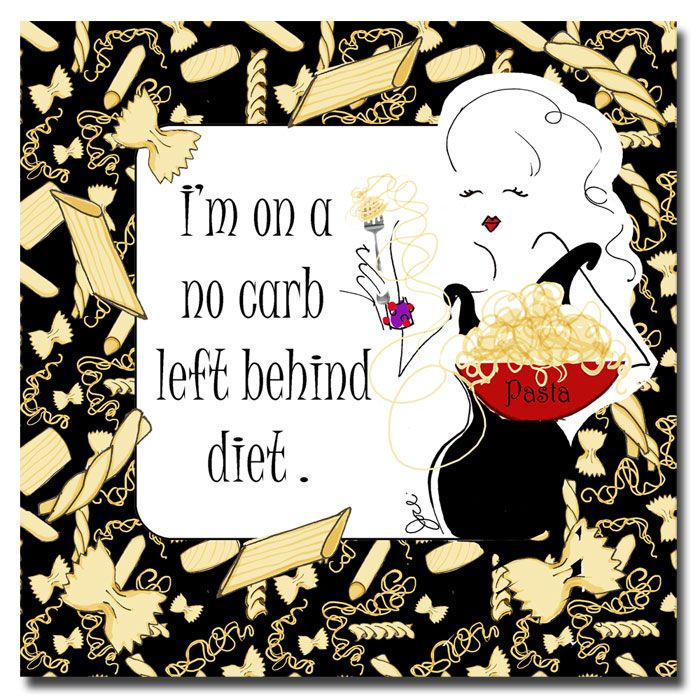 Trademark Fine Art 24x24 inches Working Girls Design "No Carb Left Behind" at Sears.com