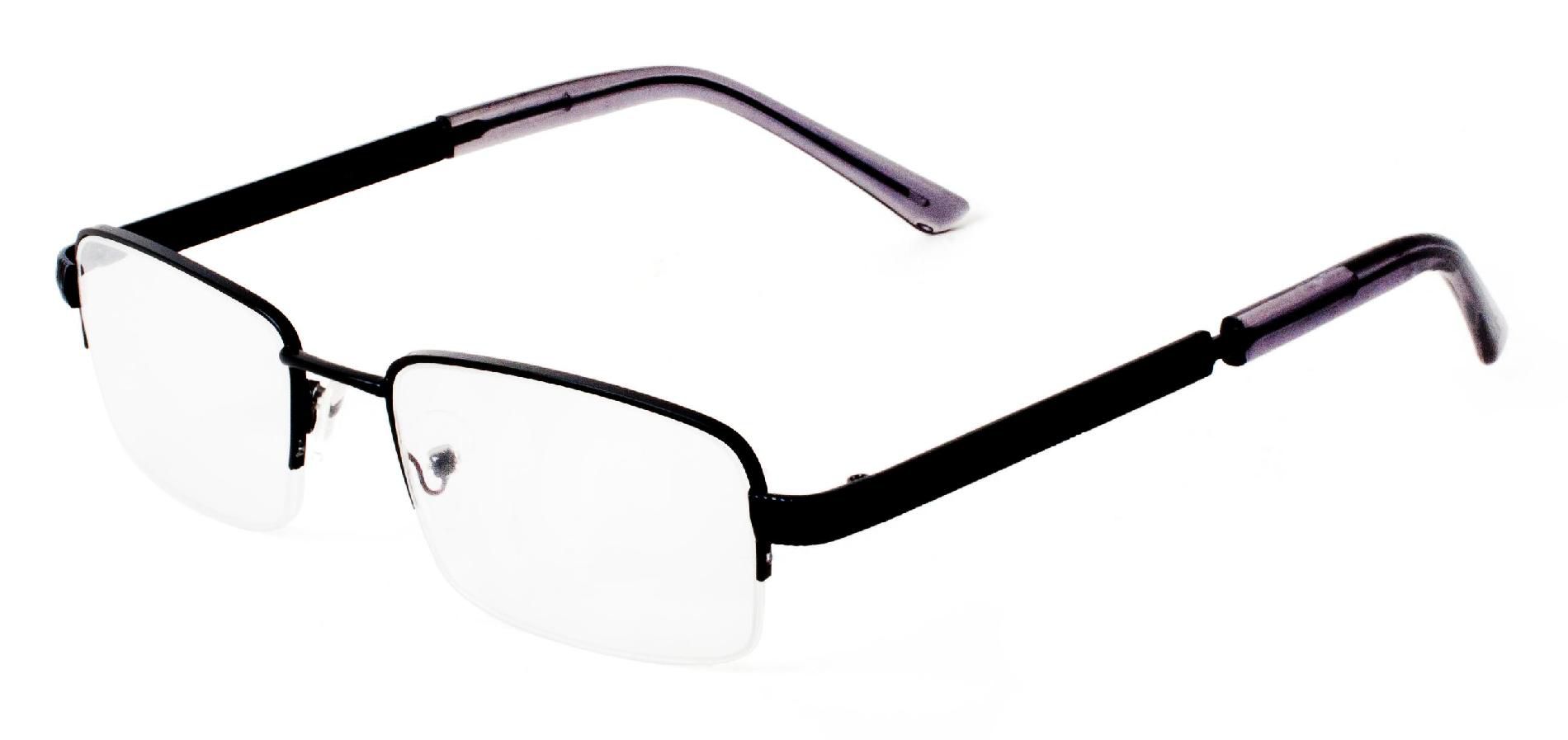 Studio 1 Optics Men’s Half Rim Reading Glasses Black 1.75 at Kmart.com