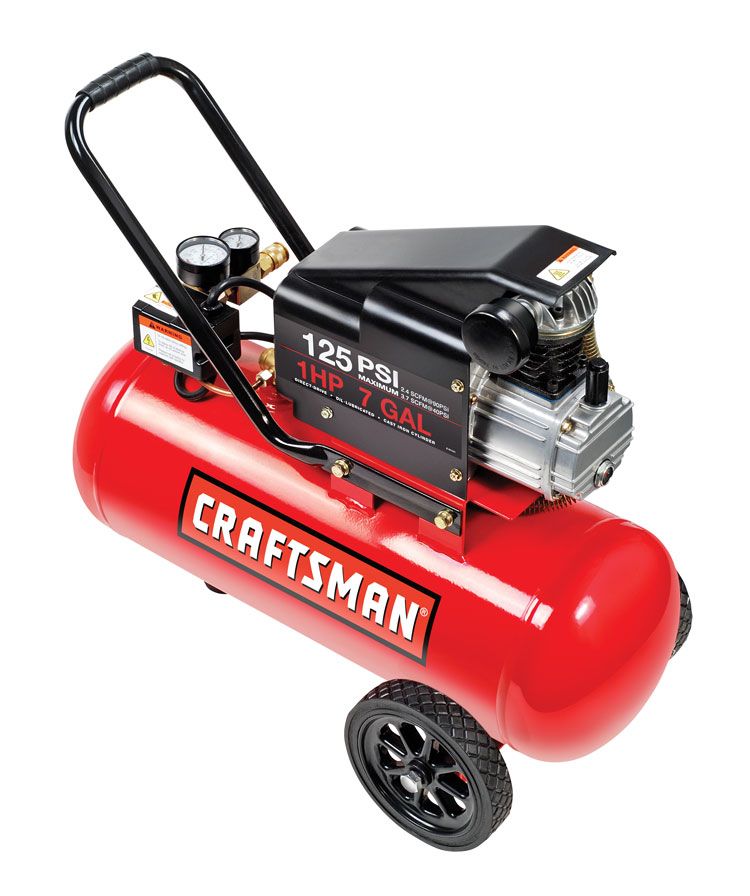 Craftsman 7 Gallon Portable Horizontal Air Compressor with Hose and Accessory Kit Shop Your