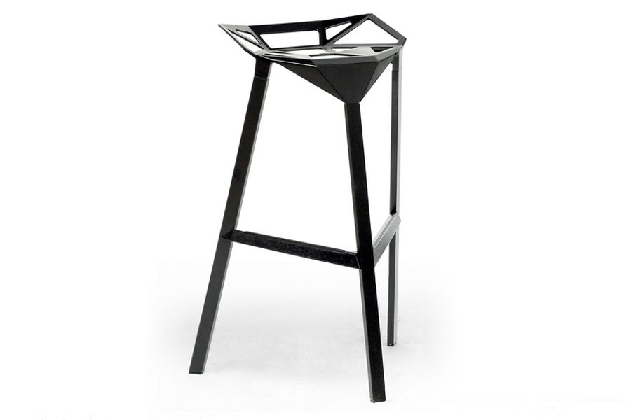 Baxton Kaysa Black Aluminum Modern Bar Stool (Set of 2) at Kmart.com