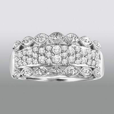Promise Your Love 3/8 Cttw. Round Cut Diamonds Anniversary Band Sterling Silver at Kmart.com
