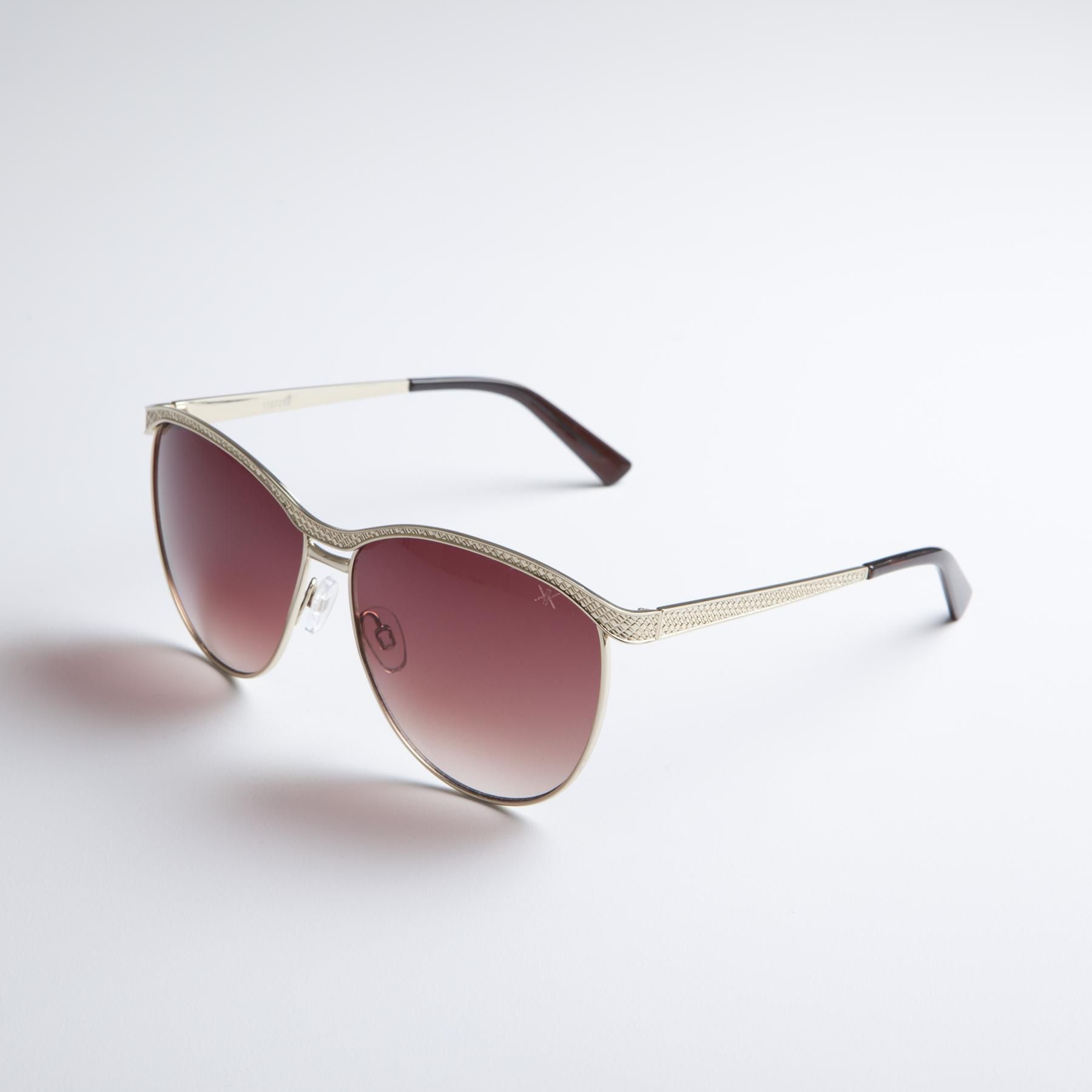 Kardashian Kollection Women's Gold Rim Wayfarer Sunglasses at Sears.com