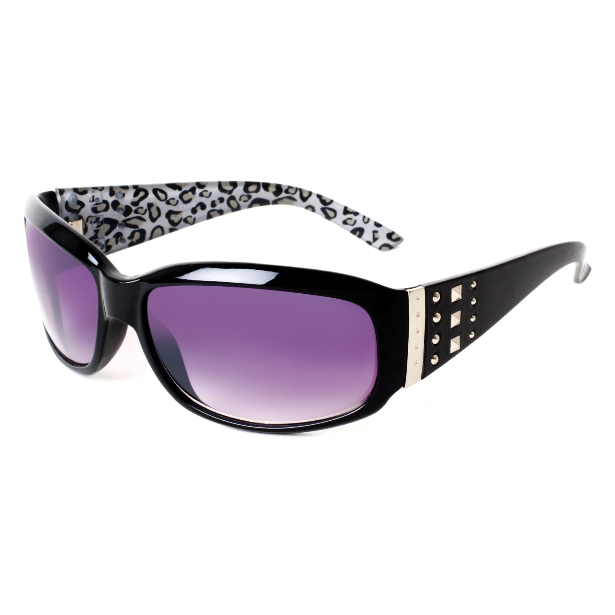 Studio S Women's Sunglasses With Metal Accents Animal Print Stems at Kmart.com