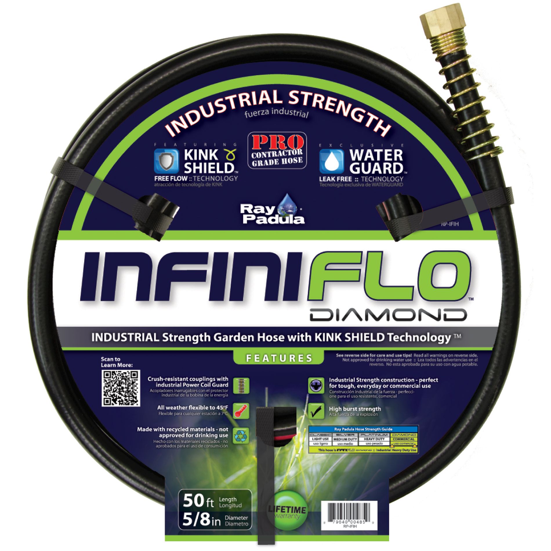 Ray Padula InfiniFlo Diamond, Industrial 5/8” x 50’ Garden Hose at Kmart.com