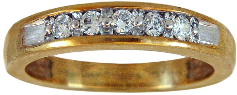 Tradition Diamond 10k Yellow gold 1/4cttw Round Cluster Diamond Band at Sears.com
