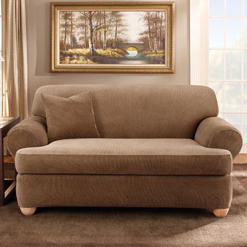 sofa covers sears ~ sure fit stretch stripe 2pc t sofa slipcover home home sofa covers sears ~ sure fit stretch stripe 2pc t sofa slipcover home home