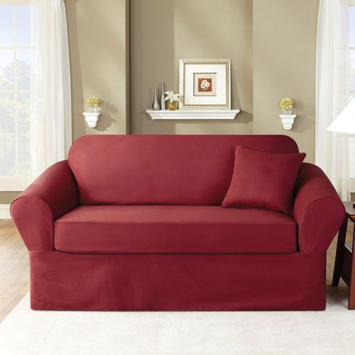 Sure Fit TWILL SUPREME LOVE SLIPCOVER at Sears.com