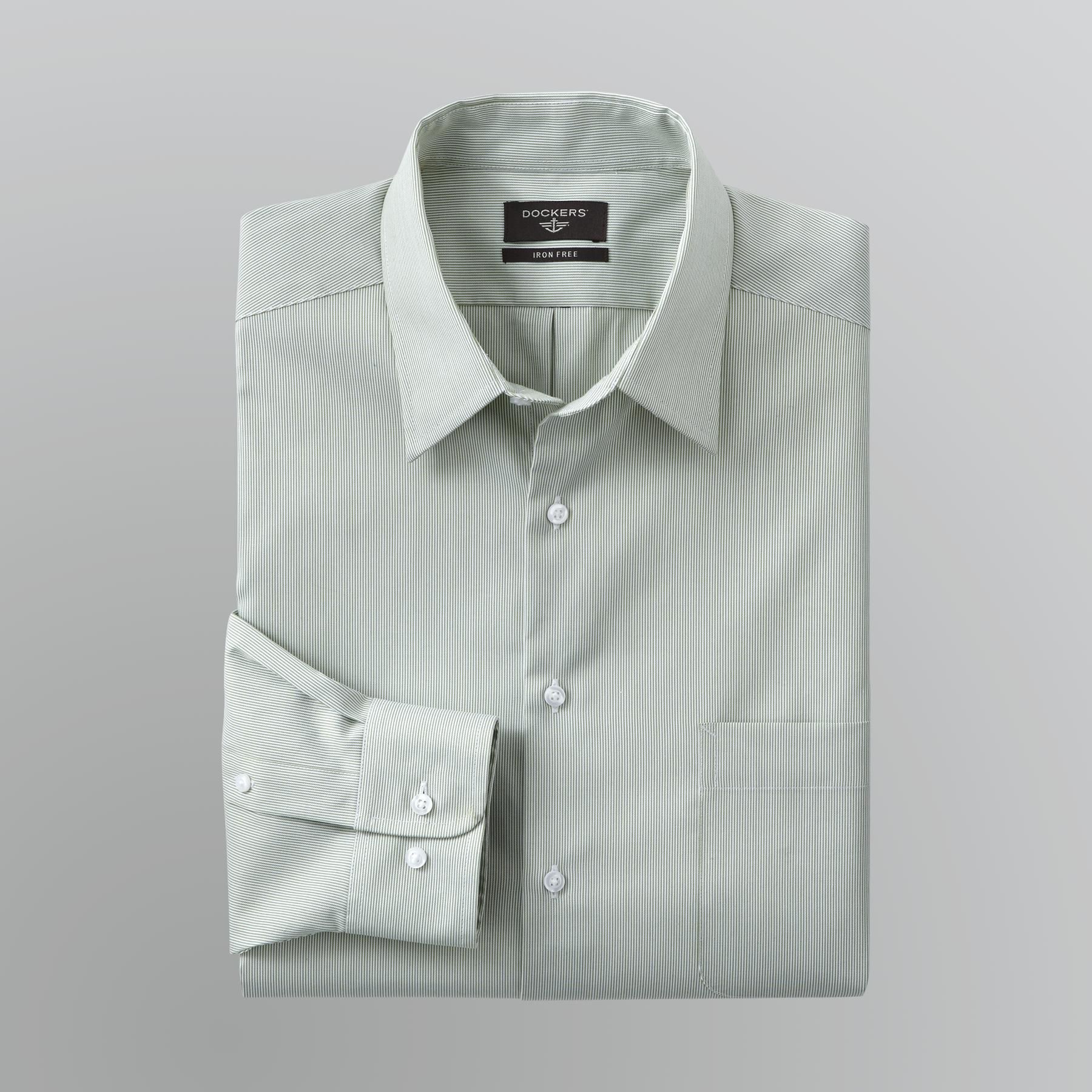 Dockers Men's Fitted Striped Dress Shirt at mygofer.com