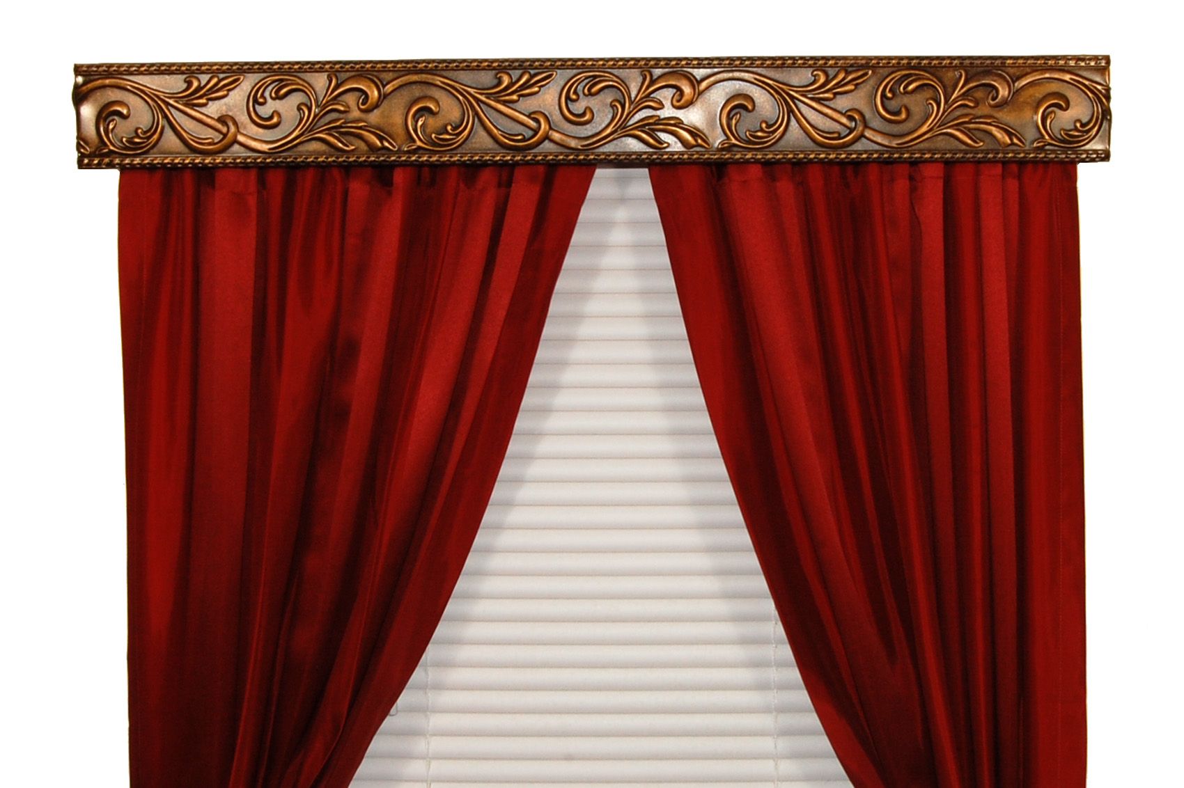 BCL Drapery Hardware, Curtain Rod Valance, Weave on Handcrafted Solid