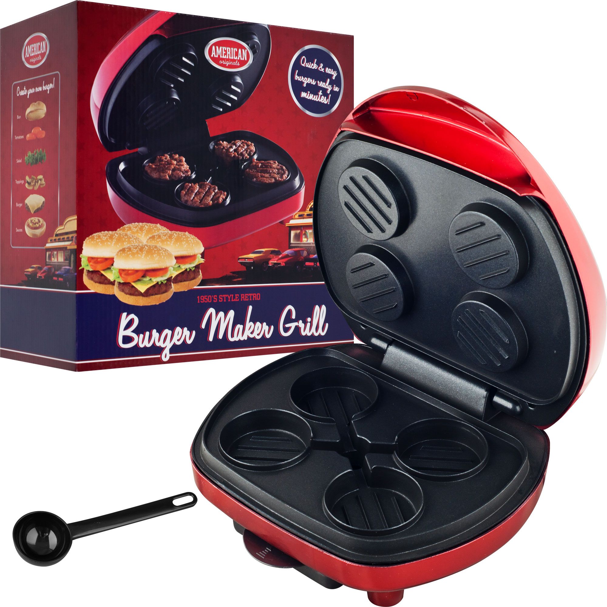 American Originals Mini Burger Maker Grill