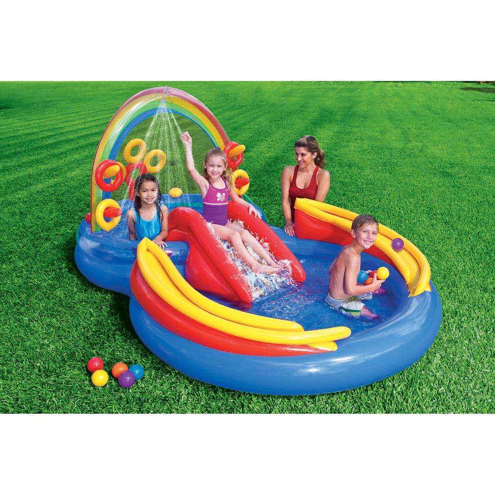 Intex Rainbow Ring Inflatable Water Play Center