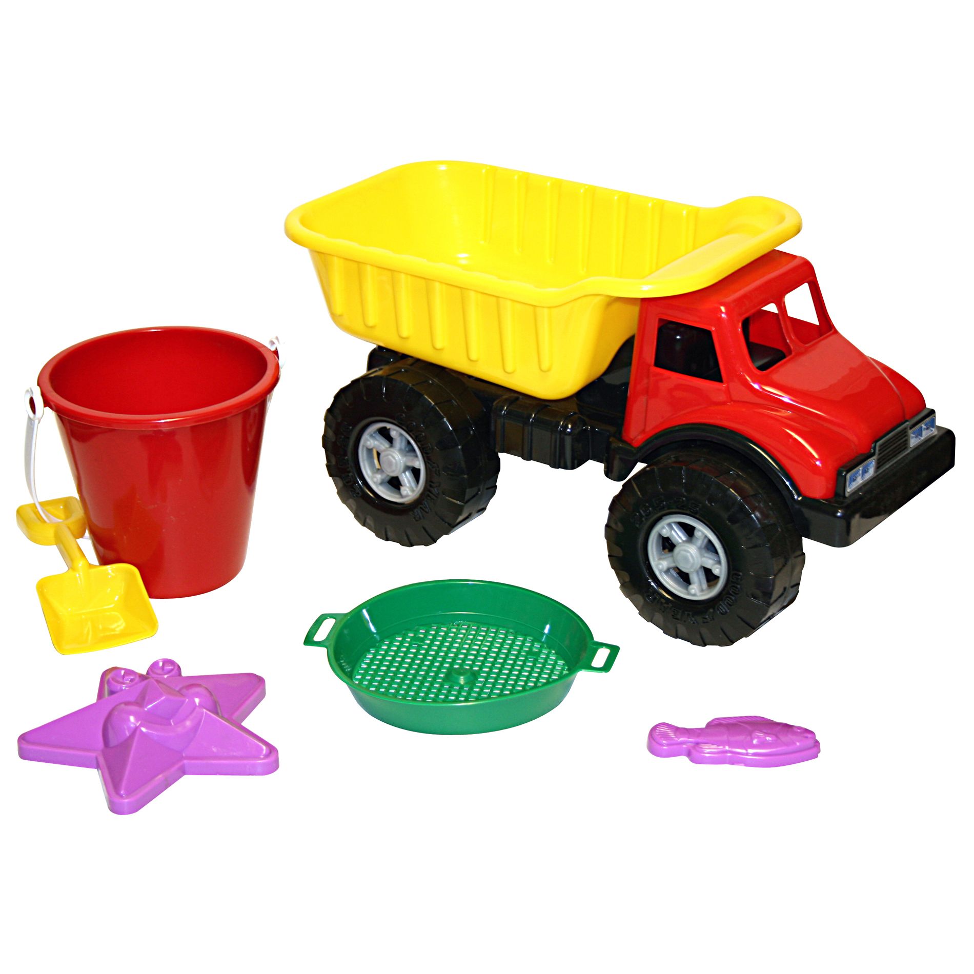 6 Pc. Dump Truck of Beach Toys                                                                                                   at mygofer.com