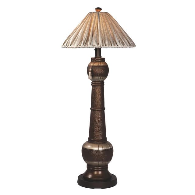Patio Living Concepts Phoenix Bronze 60 inch Floor lamp with silver linen shade at Kmart.com