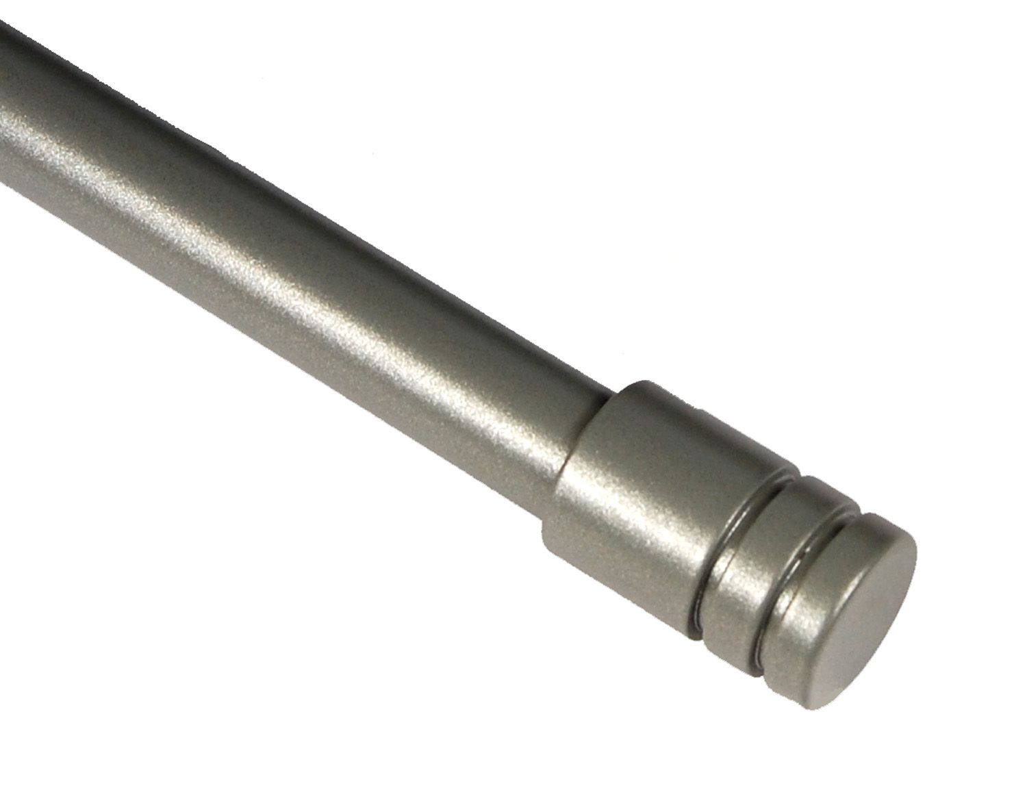 BCL Milano Curtain Rod, Satin Nickel Finish, 86-inch to 120-inch, 5/8" Diameter Pole at Kmart.com