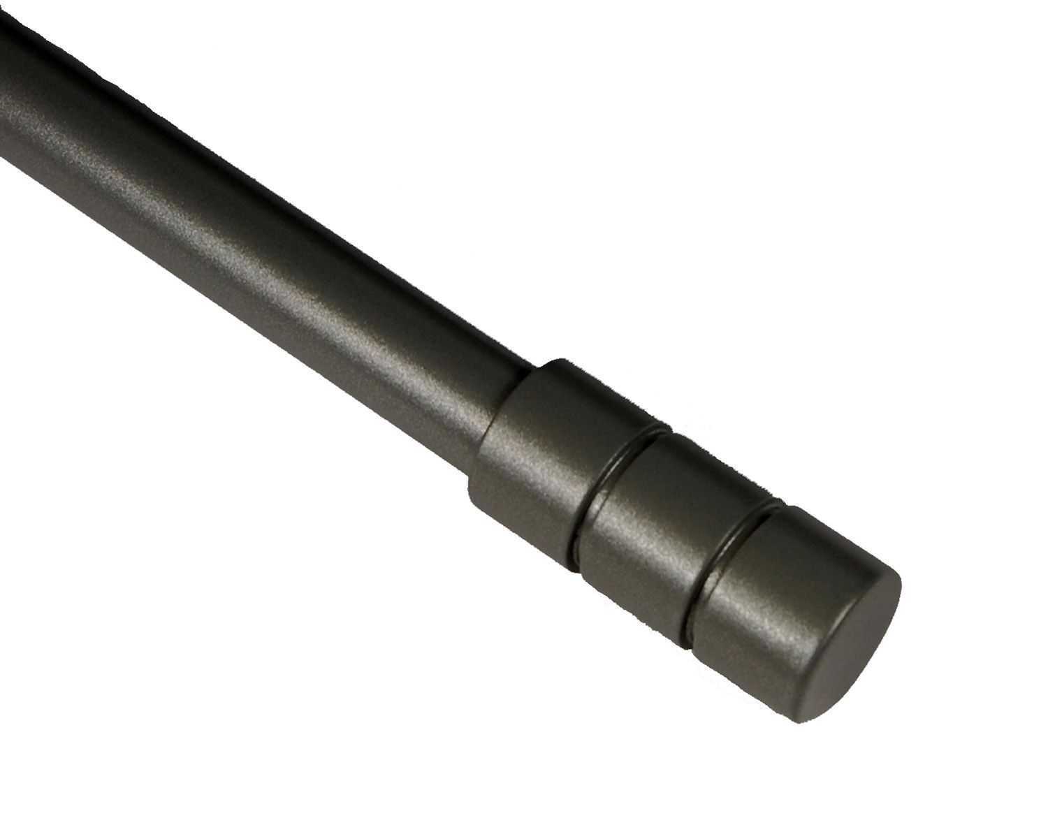 BCL Torino Curtain Rod, Gunmetal Finish, 86-inch to 120-inch, 5/8" Diameter Pole at Kmart.com