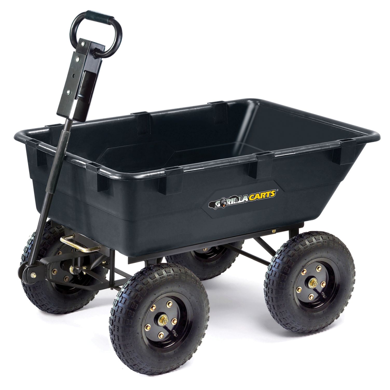 Gorilla Carts 1,200-lb. Capacity Heavy Duty Poly Dump Cart