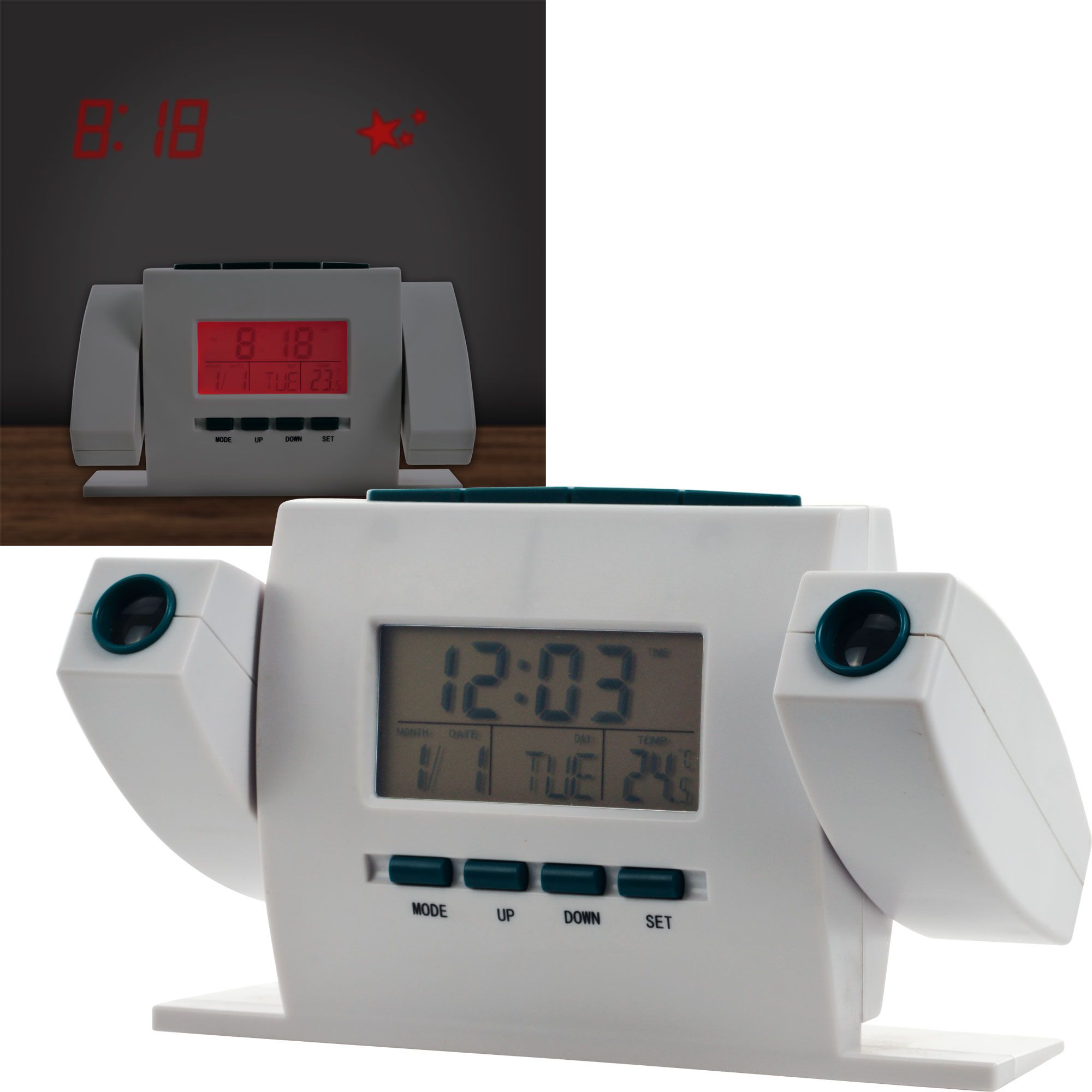 Trademark Dual Projection Alarm Clock with FM Radio at Kmart.com
