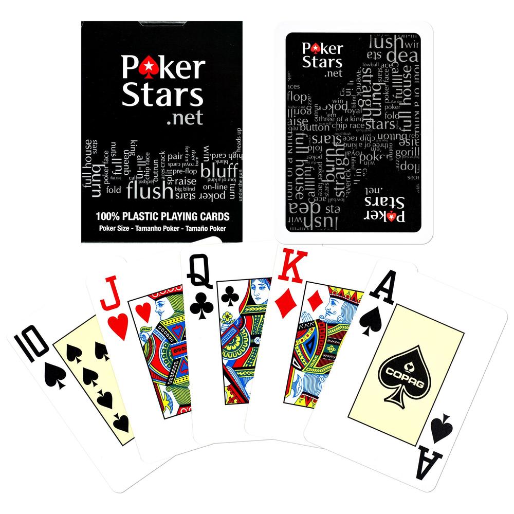 Poker Size JUMBO Index - Poker Stars Black Deck