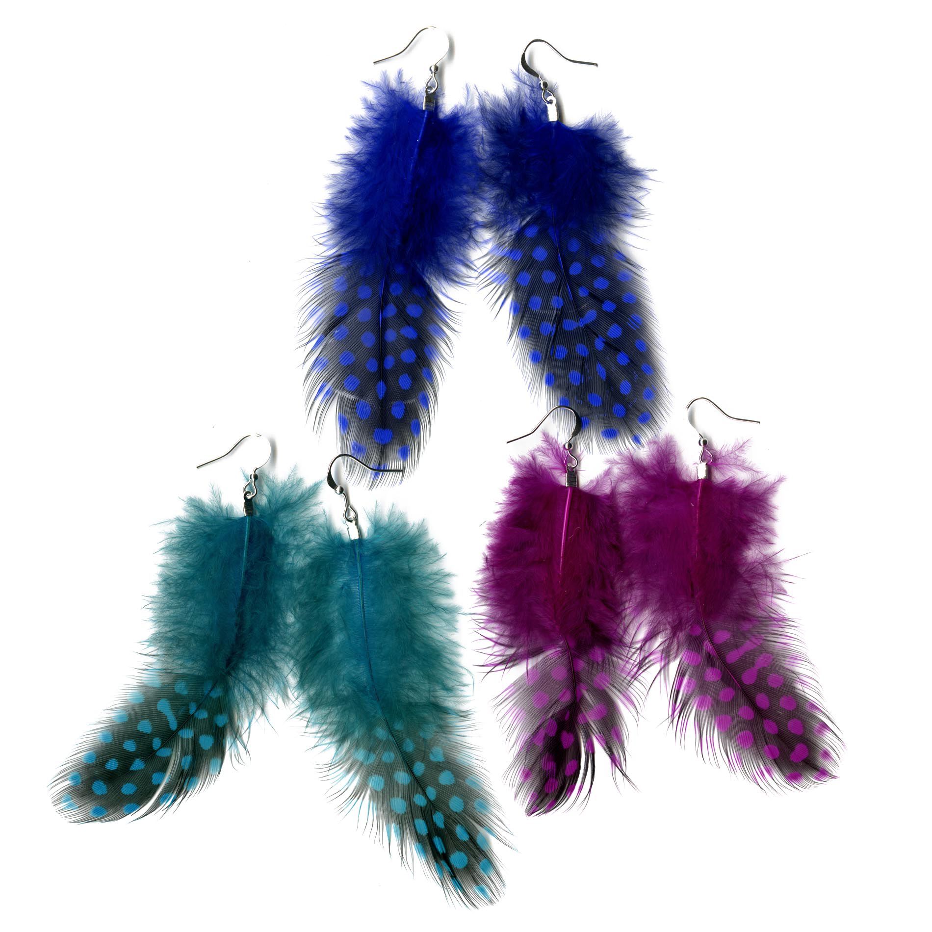 Bongo Owl Feather Earrings - 3 Pair at Kmart.com